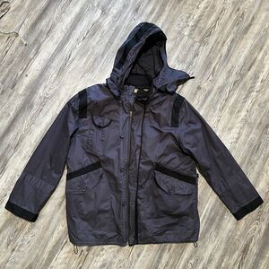 French Connection Dark Slate Hooded Parka Jacket XL